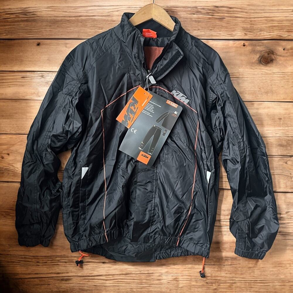 KTM Jacket Rain Suit 14 Power Wear Black Motocross Dirtbike 3PW1410402 SMALL‎ S
